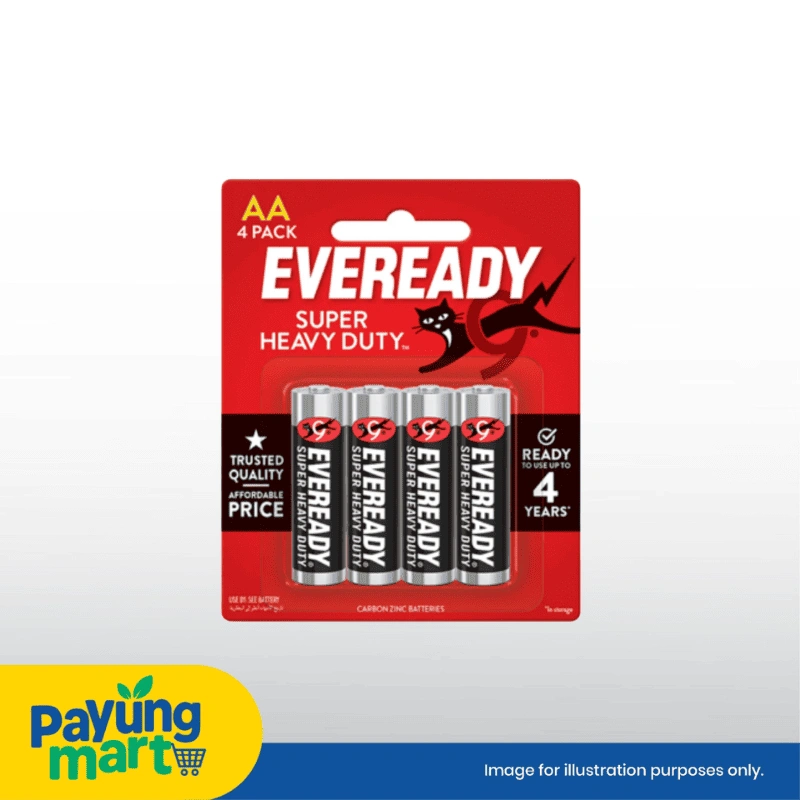 Eveready Super Heavy Duty AA (4pcs) Eveready Super Heavy Duty AA (4pcs) - Image 1