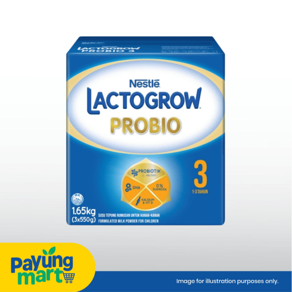Nestle Lactogrow Probio Langkah 3 (1-3 Tahun)