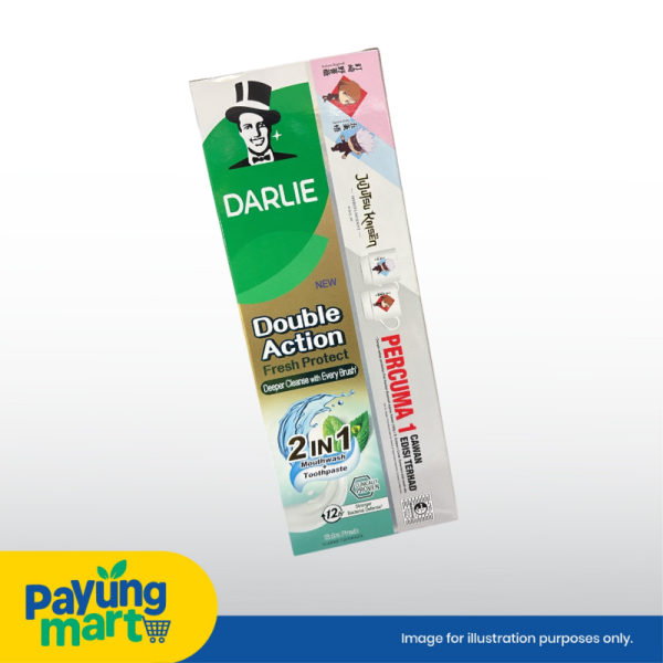 Darlie Double Action Fresh Protect Deeper Cleanse with Every Brush