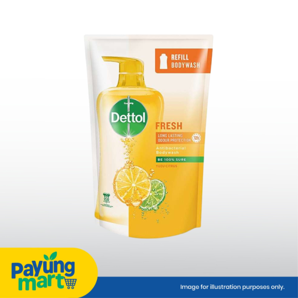 Dettol Shower Cream Fresh Yuzu Citrus Refill