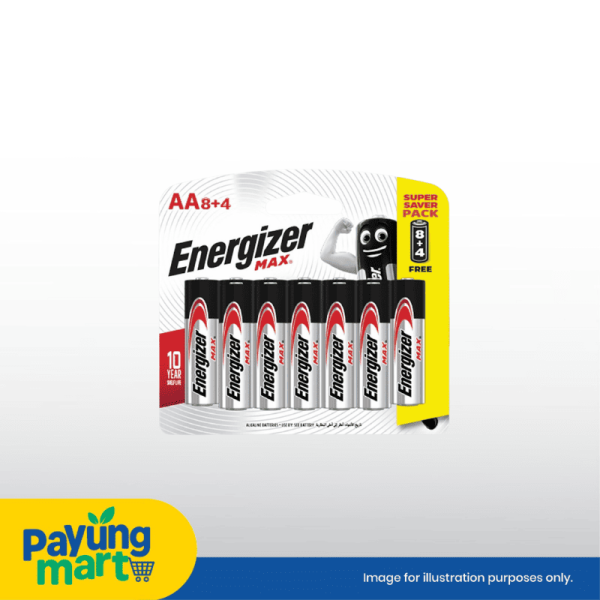 Energizer Max AA ALK 8+4