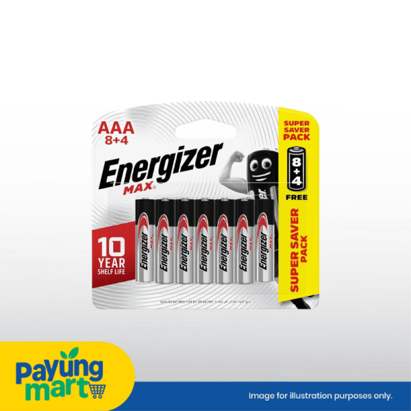 Energizer Max AAA ALK 8+4