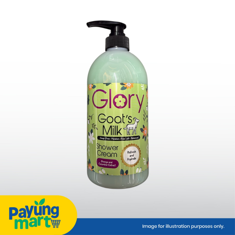 GLORY GOAT'S MILK SHOWER CREAM ORANGE AND CUCUMBER 1000ML RM 5.90 Glory Goat's Milk Shower Cream Orange & Cucumber - Image 1