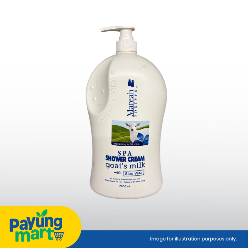 MAREAH SHOWER CREAM GOAT'S MILK WITH ALOE VERA 2000ML RM 9.90 Mareah Antibacterial Shower Cream Goat's Milk Aloe Vera - Image 1