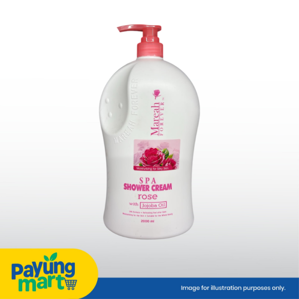 Mareah Antibacterial Shower Cream Rose Jojoba Oil