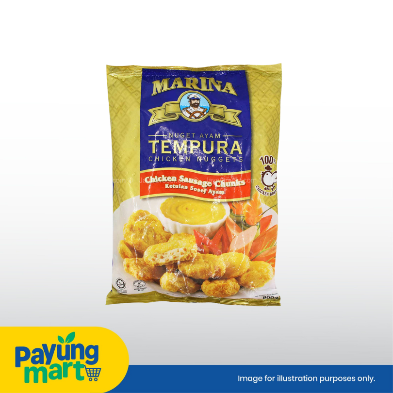 MARINA CHICKEN SAUSAGE CHUNKS 800G Marina Tempura Chicken Nuggets (Chicken Sausage Chunks) - Image 1