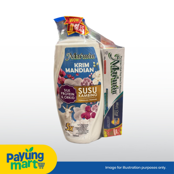 Mu'min Krim Mandian Susu Kambing Silk Protein & Orchid