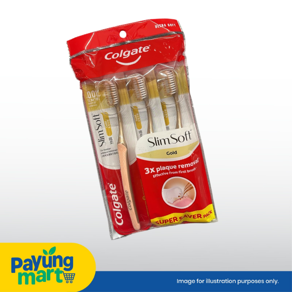 Colgate Toothbrush Slim Soft Gold (3 Pcs)