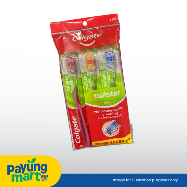 Colgate Toothbrush Twister Fresh Soft (3 Pcs)