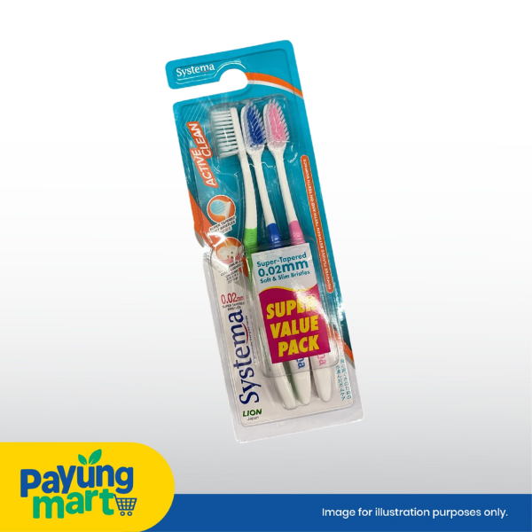 Systema Active Clean Soft Toothbrush (3 Pcs)