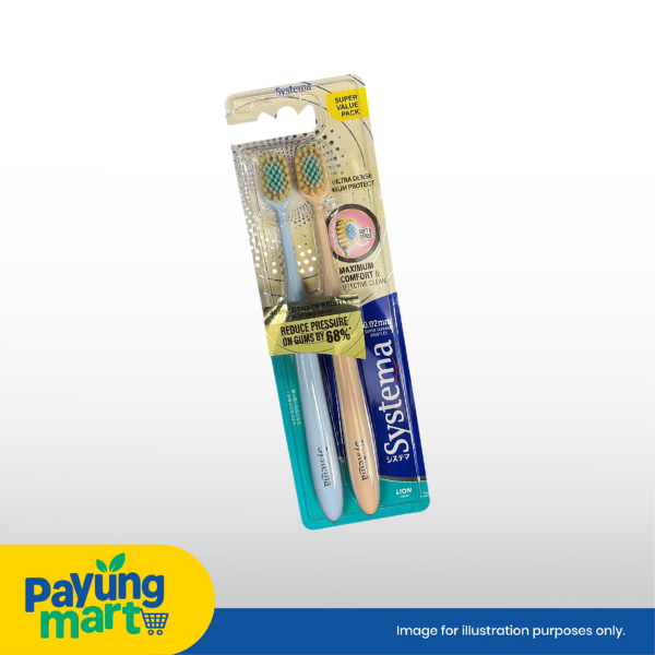 SYSTEMA TOOTHBRUSH SUPER VALUE PACK ULTRA DENSE GUM PROTECT RM 19.99 Systema Ultra Dense Gum Protect Toothbrush (2 Pcs) - Image 1